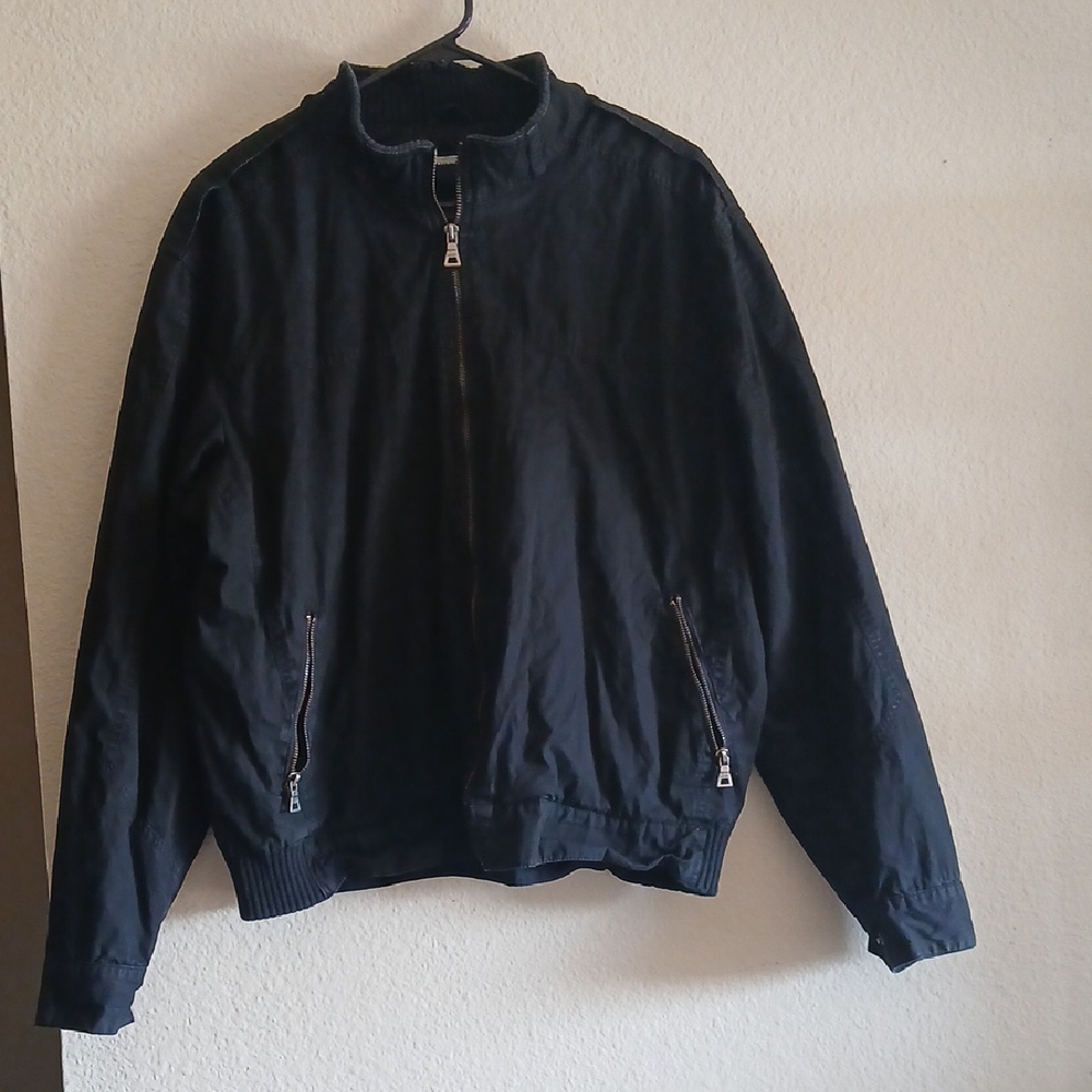 Basement Black Cotton Jacket Size Xl
